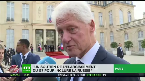 Chirac, «un soutien de l'élargissement du G7, pour inclure la Russie», estime Bill Clinton