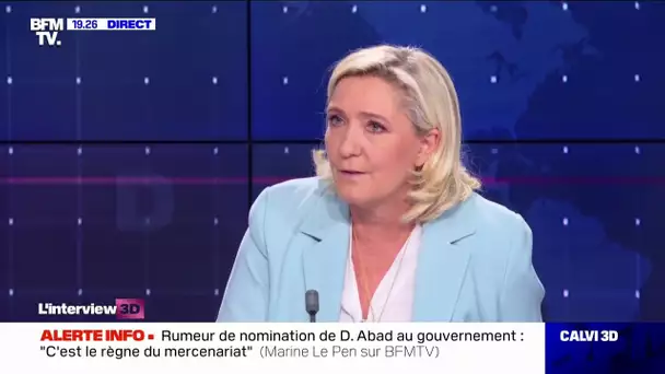 Marine Le Pen: "A priori, je ne serai pas candidate [en 2027], sauf circonstances exceptionnelles"