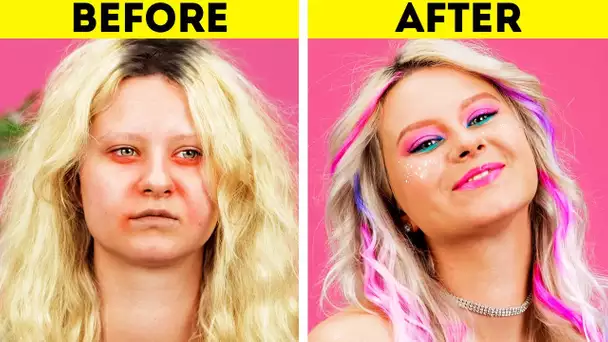 24 INCROYABLES TRANSFORMATIONS AVEC DU MAQUILLAGE