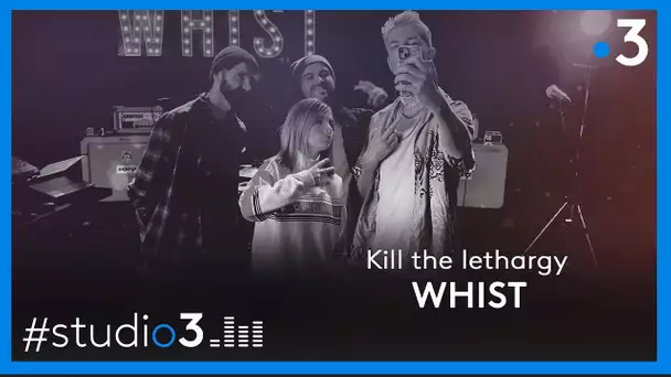 Studio3. Whist joue "Kill The Lethargy"