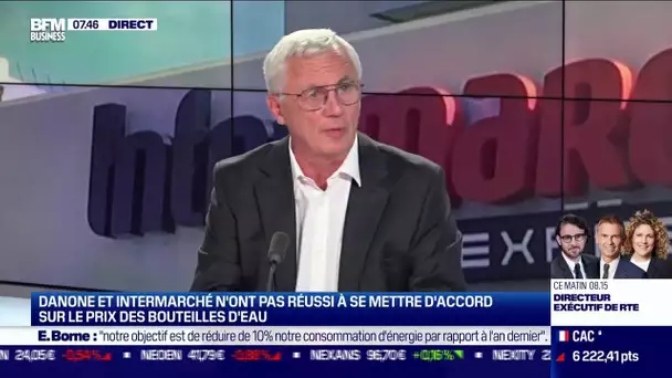 Danone et Intermarché n'ont pas réussi à se mettre d'accord sur le prix des bouteilles d'eau