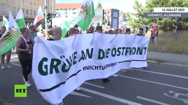 Allemagne : manifestations à Chemnitz contre le soutien militaire à l'Ukraine