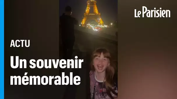 Ce père fait croire à sa fille qu’elle a allumé la tour Eiffel, les internautes fondent