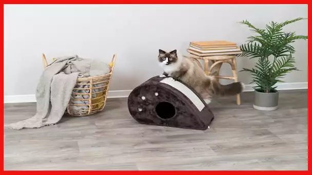 TRIXIE Topi Cat Condo with Scratching Surface, Cat Toys