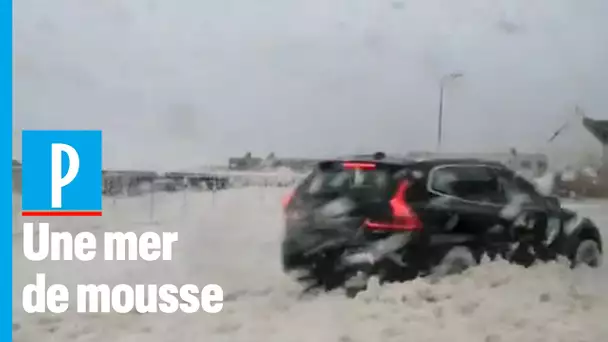 Les images impressionnantes de la tempête Dennis en Bretagne