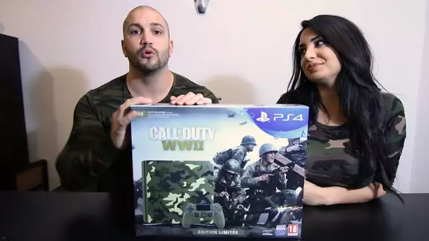 UNBOXING PS4 COD WW2 avec PINKGEEK ! 2 CODES WW2 A GAGNER!!!