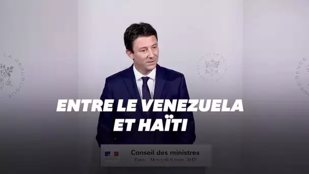 Gilets jaunes: Griveaux 'étonné' de voir la France 'entre le Venezuela et Haïti'