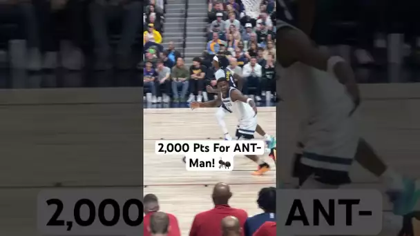 Anthony Edwards Surpassed 2,000 PTS This Season! The 3rd Player In Timberwolves History! 🔥| #Shorts