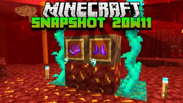 Minecraft snapshot 20w11a - Or dans le nether, nouvel enchant, changement redstone