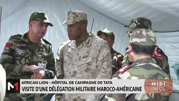 African Lion-Hôpital de campagne de Tata : visite d´une délégation militaire Maroco-américain