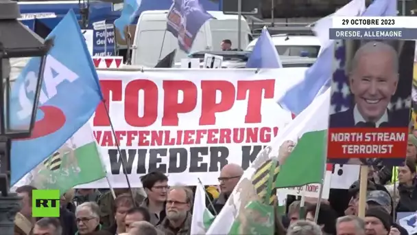 🇩🇪  Allemagne : des milliers de manifestants anti-guerre défilent à Dresde