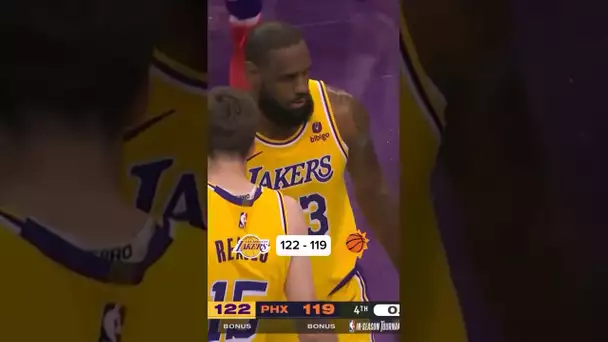 WILD ENDING 👀 Final minutes of Lakers vs Suns! 🏆 | #Shorts