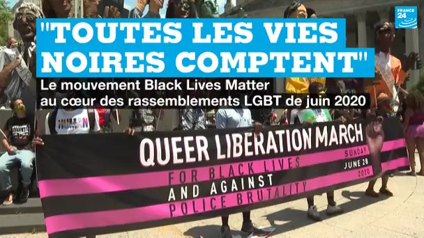 "Toutes les vies noires comptent" : Black Lives Matter au cœur des rassemblements LGBT de juin