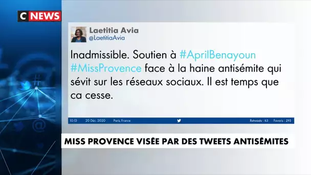 Élection miss France : April Benayoum, Miss Provence, cible de messages antisémites