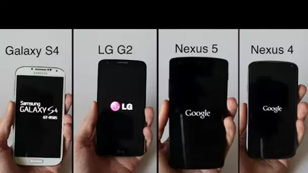 LG G2 VS Nexus 5 VS Galaxy S4 VS Nexus 4 | Rapidité, Ecran, Appareil Photo, etc