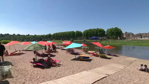 Nièvre : Nevers Plage à l'heure de la canicule