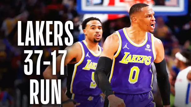 Lakers 37-17 4th Quarter Comeback vs Pistons 😤