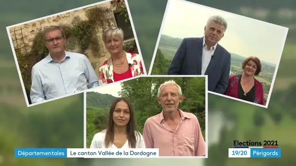 Départementales 2021 : les candidats du canton Vallée de la Dordogne