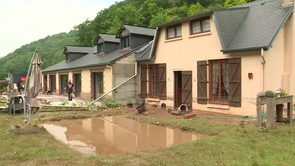 Près du Havre, les inondations sinistrent les habitants de la vallée de l'Oudalle