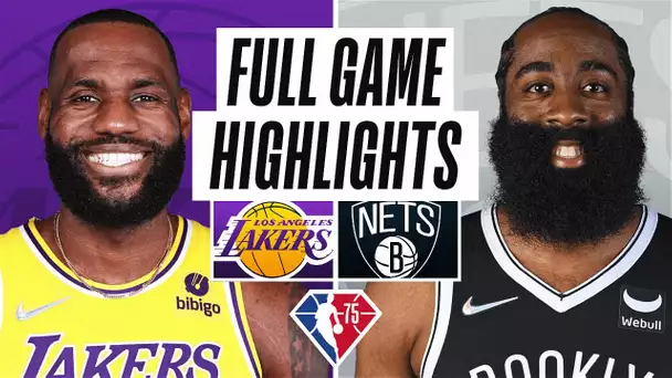 LAKERS at NETS | FULL GAME HIGHLIGHTS | January 25, 2022