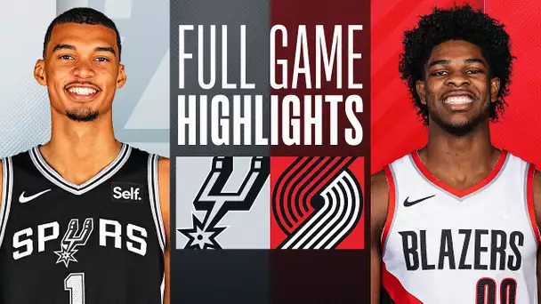 SPURS at TRAIL BLAZERS | FULL GAME HIGHLIGHTS | December 28, 2023