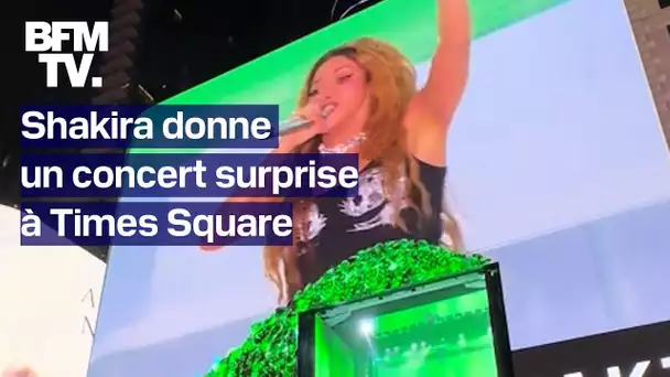 Shakira donne un concert surprise et gratuit devant 40.000 personnes à Times Square