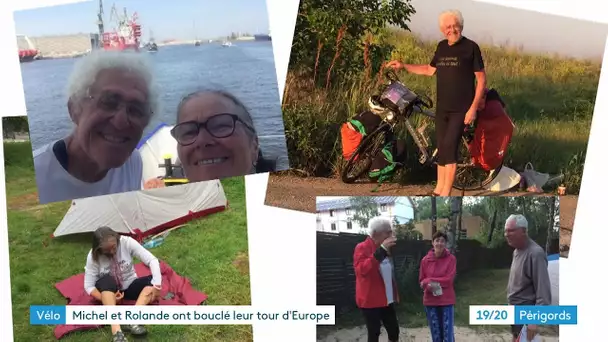 Le retour de Michel et Rolande de leur tour d'Europe à vélo