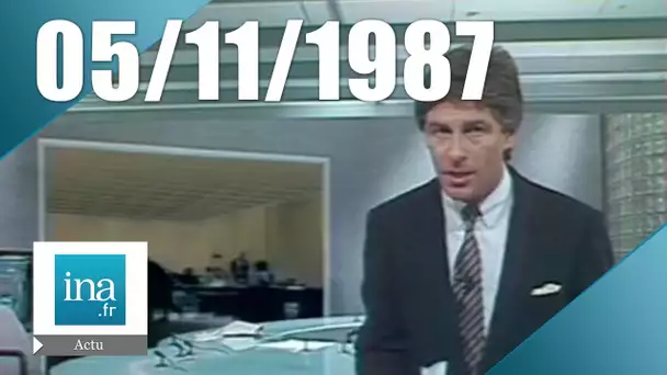 20h Antenne 2 du 05 novembre 1987 - Charles Hernu réagît à l'Affaire Luchaire | Archive INA