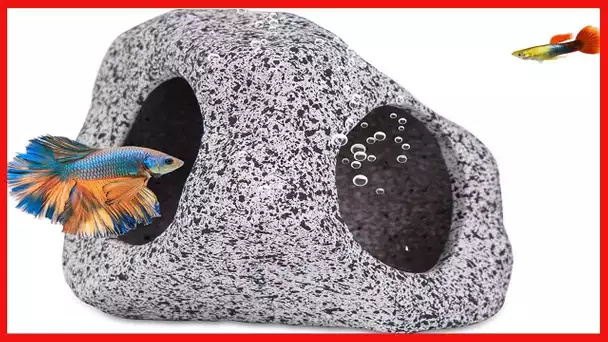 Aquarium Decorations Cave Betta Fish Tank Accessories Rock Cave Decor for Shrimp Cichlid Hiding