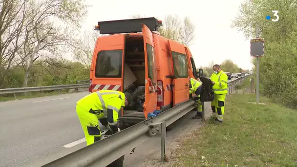 Aude : opération nettoyage au bord des routes "Ne jetez pas vos déchets par la fenêtre !"