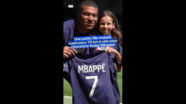 Atteinte d'une maladie rare, Camille a parcouru 70 km à vélo pour rencontrer Kylian Mbappé