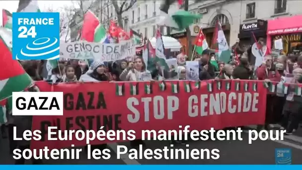 Nouvelles manifestations à travers l'Europe pour un cessez-le-feu à Gaza • FRANCE 24