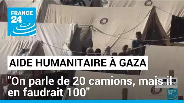 L'aide humanitaire pour Gaza bloquée en Egypte : "On parle de 20 camions, mais il en faudrait 100"