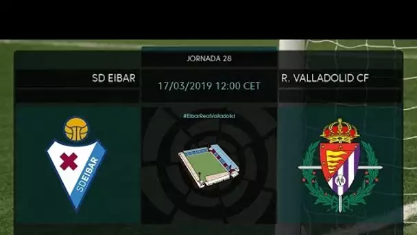 Calentamiento SD Eibar vs R. Valladolid CF