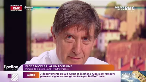 Alain Fontaine, restaurateur, sur la crise de la main d'œuvre: "Le Covid n'a fait qu'amplifier cela"