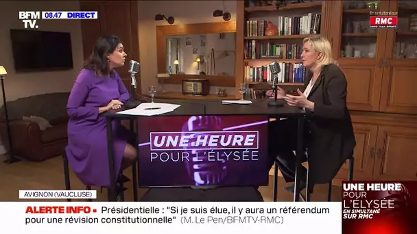 Le Pen : "Je ne sais pas pourquoi le sujet du voile réémerge"