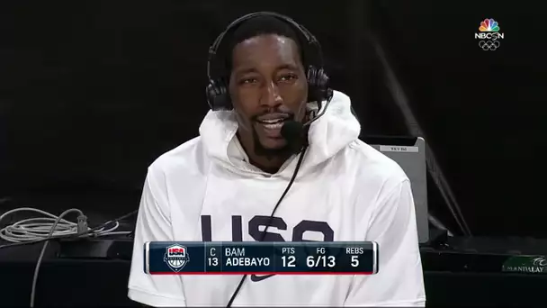 Bam Adebayo Postgame Interview on USA win vs Argentina!