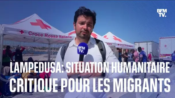 À Lampedusa, la situation humanitaire des migrants est critique