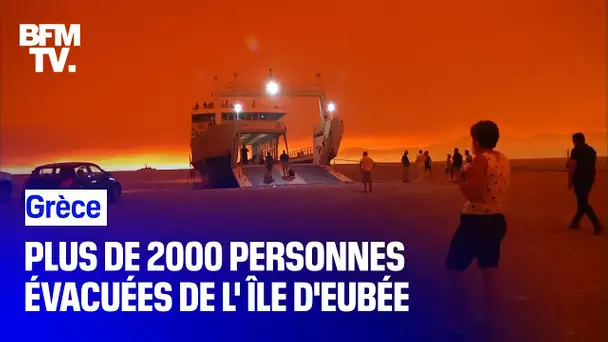 Grèce: plus de 2000 personnes évacuées de l'île d'Eubée à cause des incendies