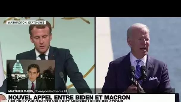 Avant le G20, Joe Biden et Emmanuel Macron continuent de réparer leurs relations • FRANCE 24