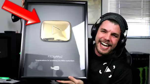 Le Trophée YouTube 1 MILLION D&#039;ABONNÉS !!