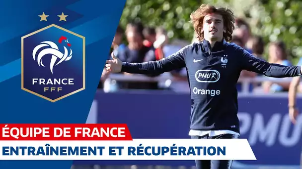 Entraînement et récupération pour les Bleus, Equipe de France I FFF 2019