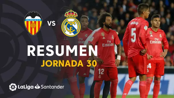 Resumen de Valencia CF vs Real Madrid (2-1)