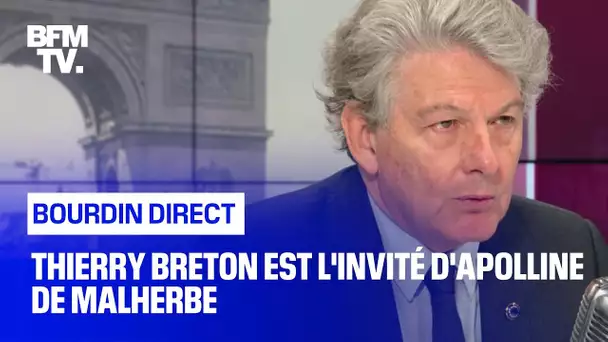Thierry Breton face à Apolline de Malherbe en direct