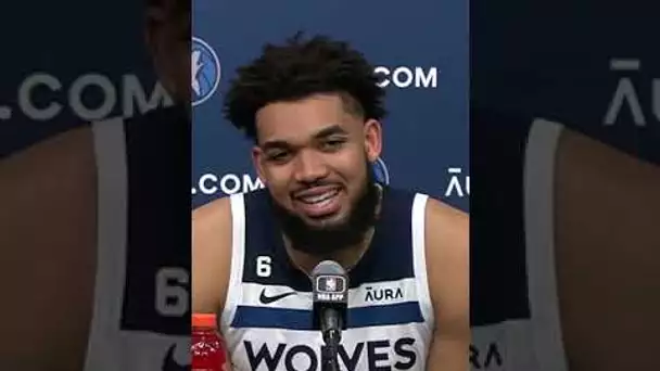 Karl Anthony-Towns Talks The Final CLUTCH Moments vs Hawks! 🗣 | #shorts