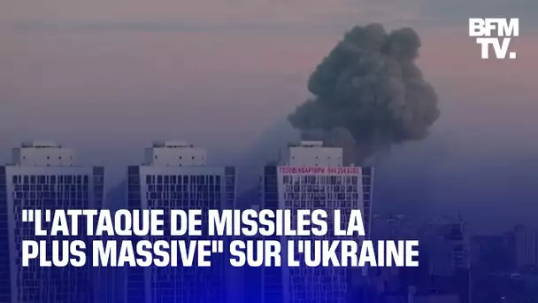 La Russie a lancé une attaque aérienne massive ciblant plusieurs grandes villes d'Ukraine