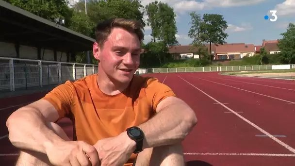 Portrait de Dimitri Jozwicki, vice-champion d'Europe du 100m en handisport.