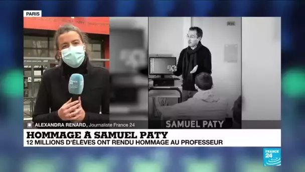 Hommage à Samuel Paty :  les élèves en France ont rendu hommage au professeur