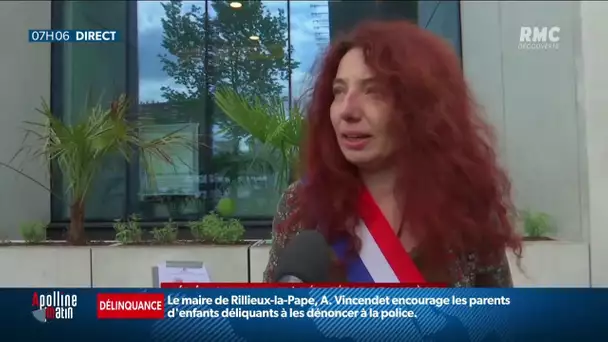 Bénédicte Taurine, députée LFI, réagit après avoir été bousculée dans une manifestation à Paris
