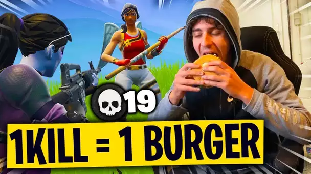 1 KILL = 1 BURGER GÉANT SUR FORTNITE !